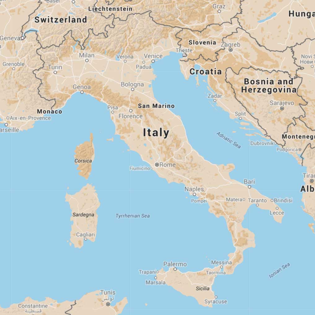 Map of Italy