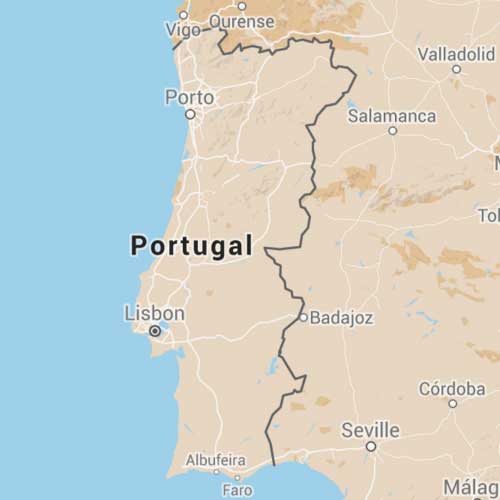 Map of Portugal