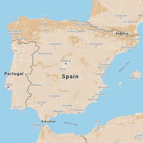 Map of Spain